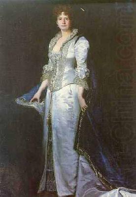 unknow artist Portrait of Queen Maria Pia of Portugal china oil painting image